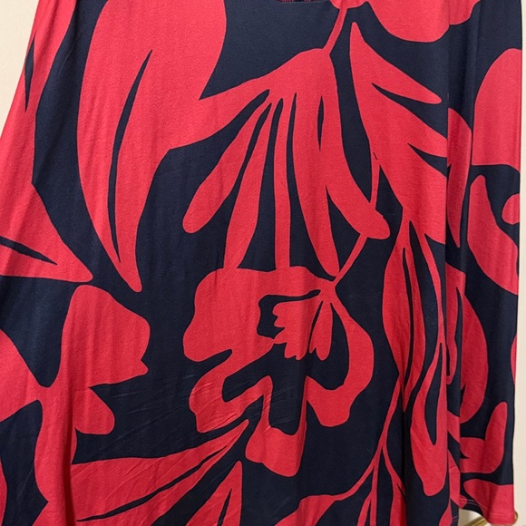 Nine Britton by Stitch Fix Navy and Pink Floral Mini Dress - Picture 2 of 4